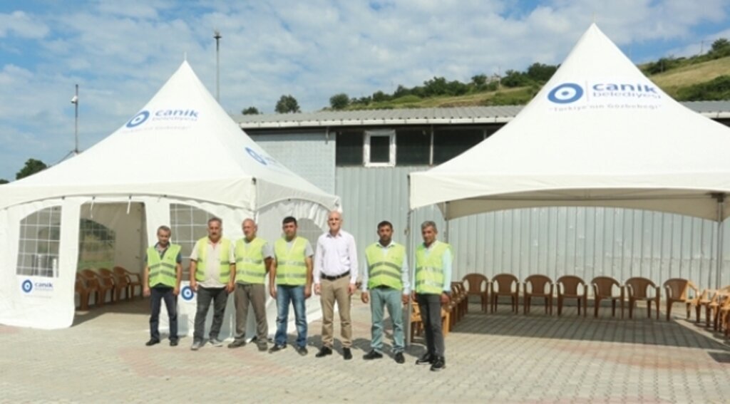 Canik Belediyesi acıları paylaşıyor