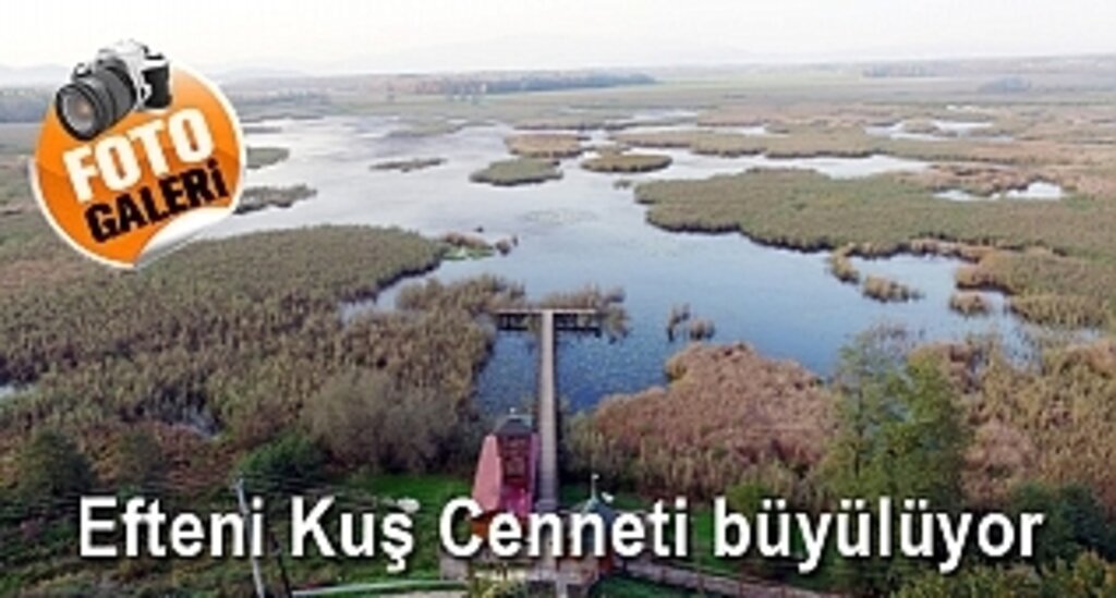 Efteni Kuş Cenneti drone ile görüntülendi