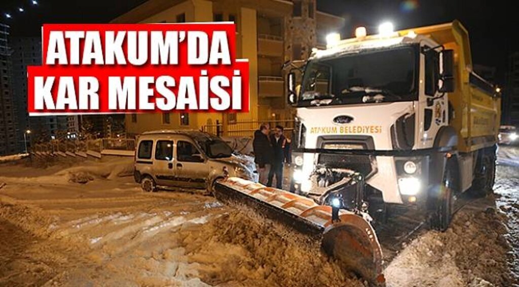 Atakum'da Kar Mesaisi