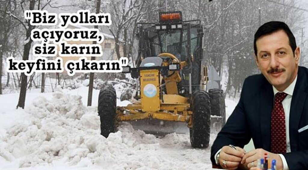Başkan Tok: "İlkadım'da kar çile değil, güzelliktir"
