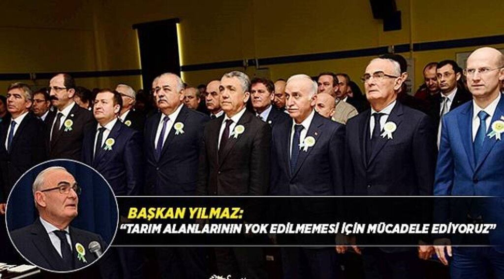 BAŞKAN YILMAZ: “TARIM ALANLARININ YOK EDİLMEMESİ İÇİN MÜCADELE EDİYORUZ”