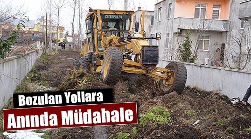 Bozulan Yollara Anında Müdahale
