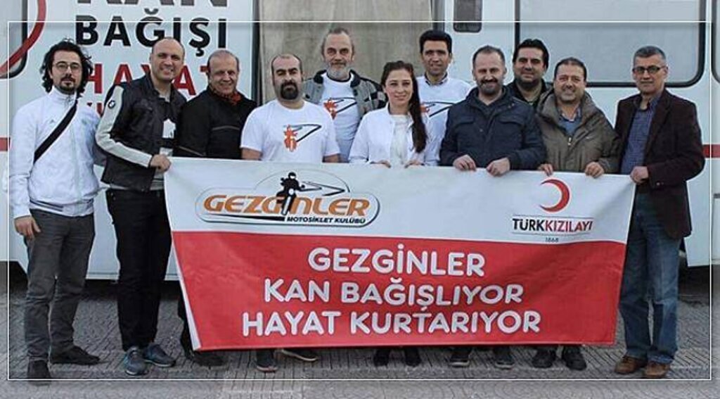Gezginler Motosiklet Kulübü’nden kan bağışı