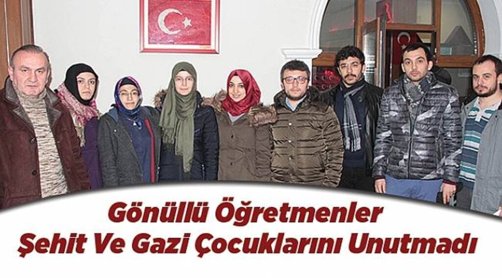 Gönüllü öğretmenler şehit ve gazi çocuklarını unutmadı
