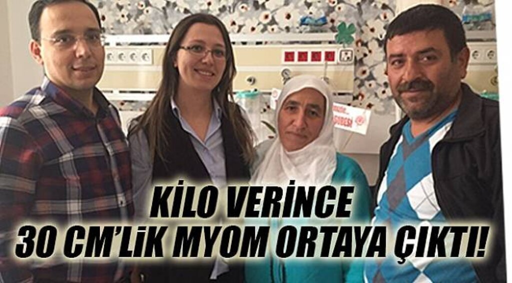 Kilo verince karnındaki myom ortaya çıktı