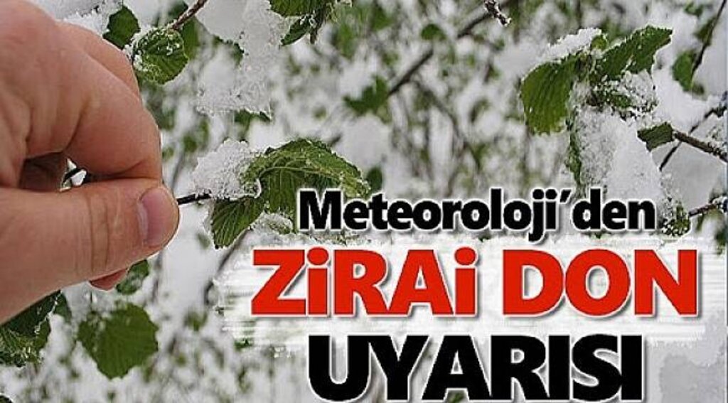 Meteoroloji'den zirai don uyarısı