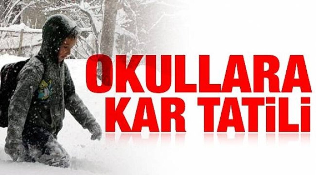Okullara kar tatili