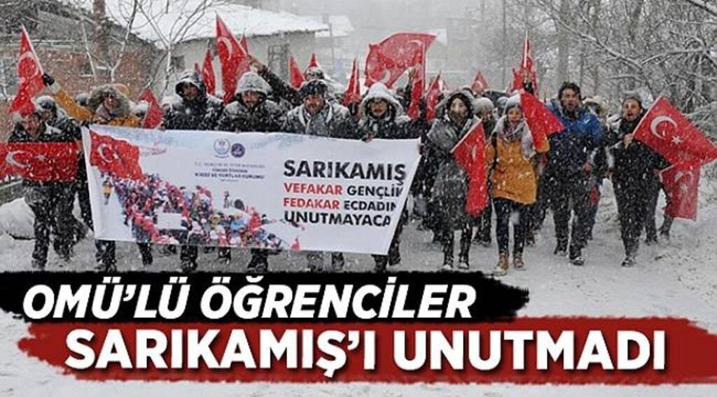 OMÜ’lü öğrenciler Sarıkamış’ı unutmadı