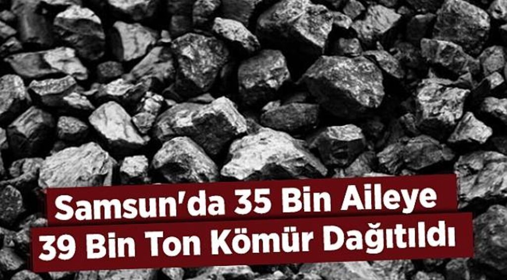 Samsun'da 35 bin aileye 39 bin ton kömür dağıtıldı