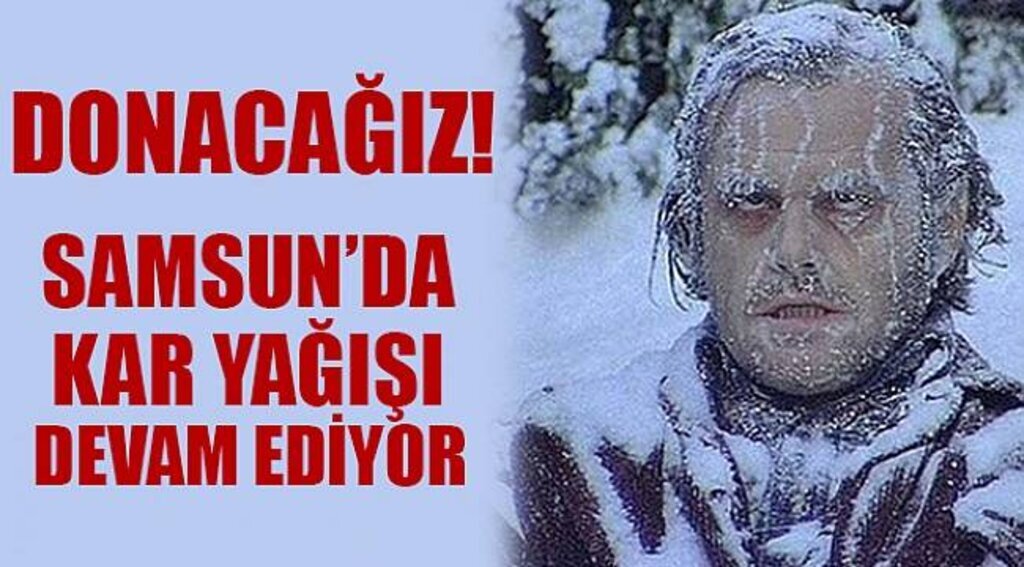 Samsun'da Kar Yağışı Etkisini Sürdürüyor