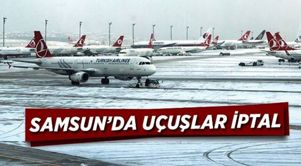 Samsun'da uçuşlar iptal