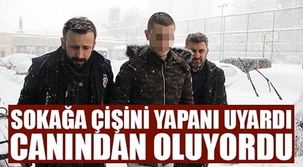 Sokağa çişini yapanı uyarınca kurusıkı tabancayla ağır yaralandı