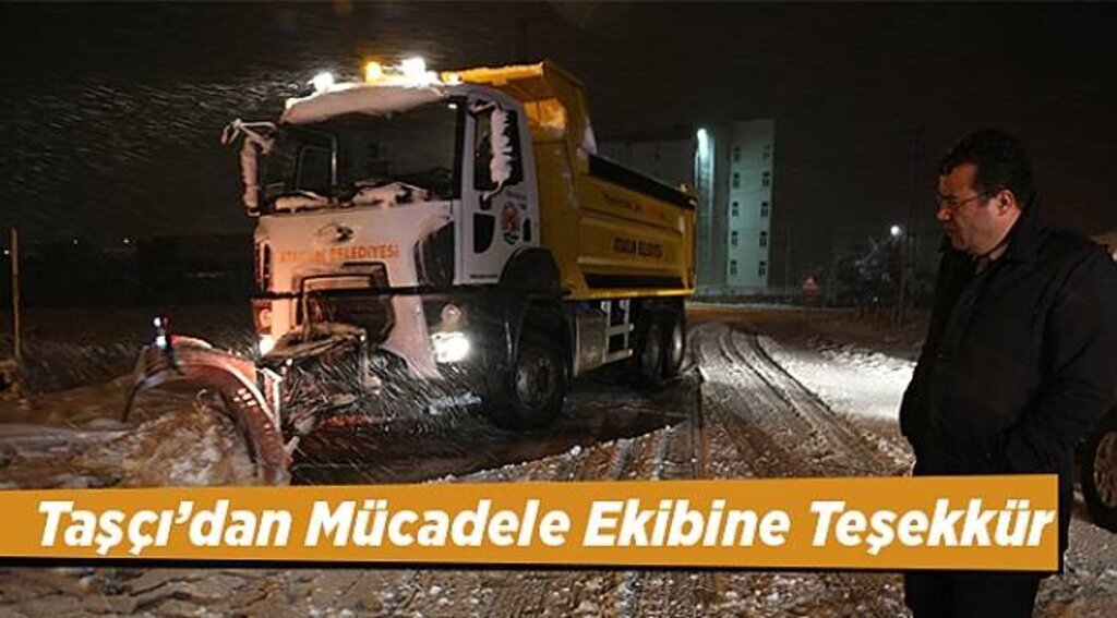 Taşçı’dan mücadele ekibine teşekkür