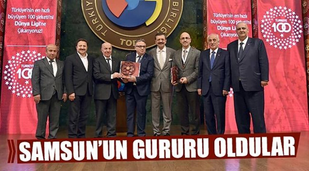 Ülkemizin büyüme hızını geçen Samsun firmalarına büyük ödül