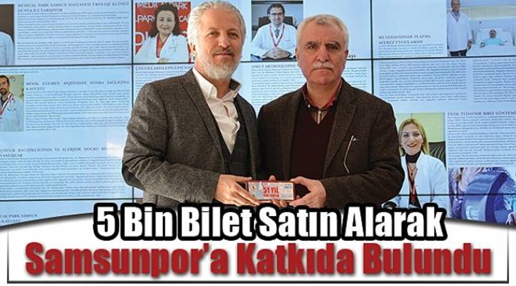 5 bin bilet satın alarak Samsunpor’a katkıda bulundu