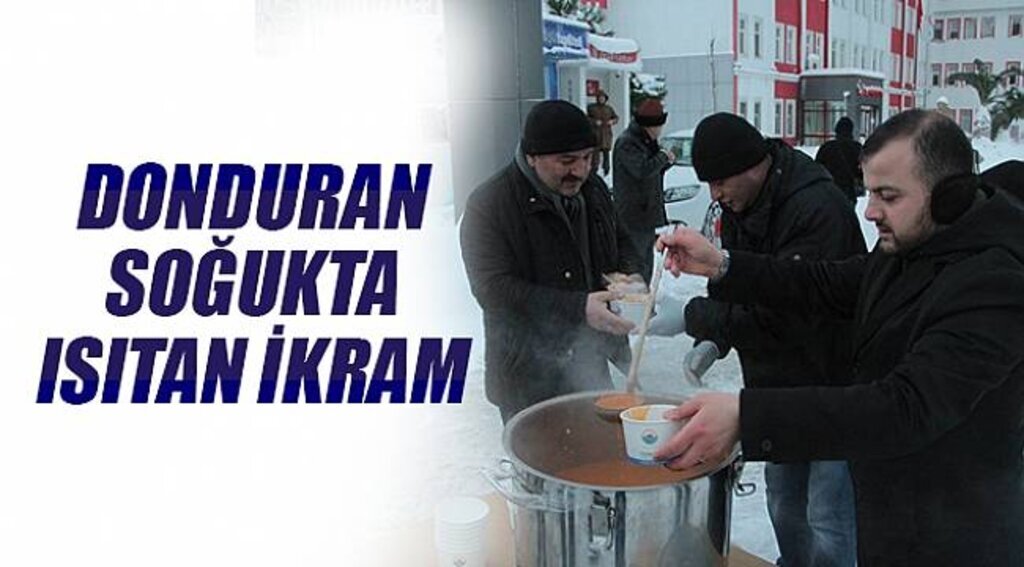 Donduran soğukta ısıtan ikram
