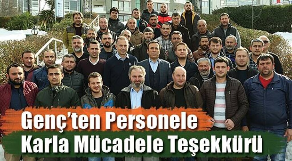Genç’ten personele karla mücadele teşekkürü