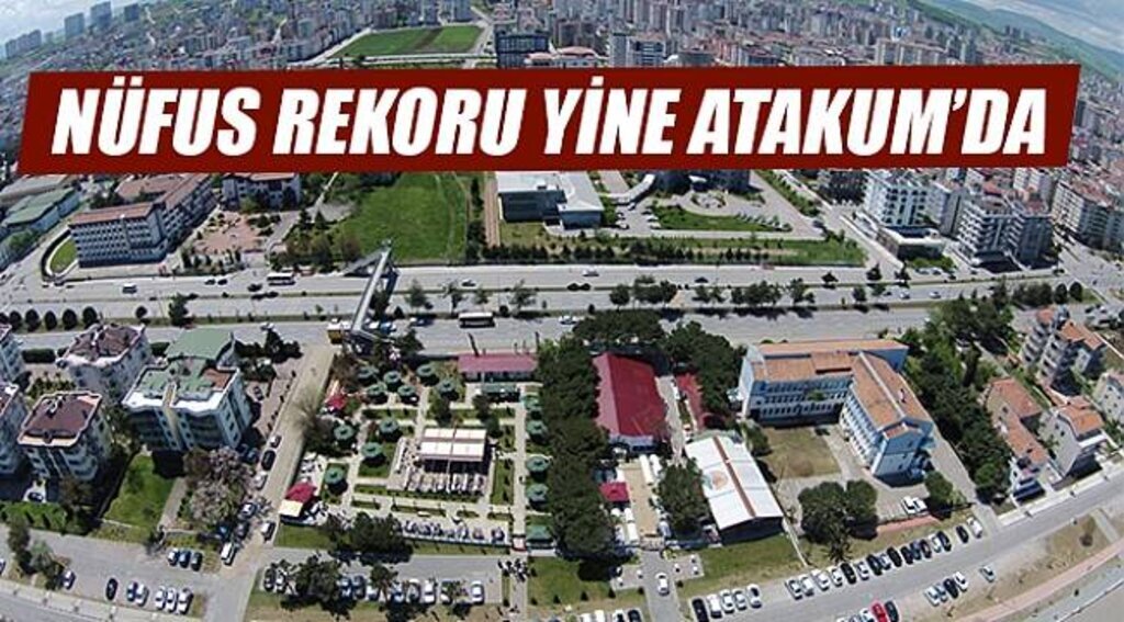 Nüfus rekoru yine Atakum'da