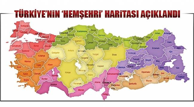 Türkiye’nin ‘hemşehri’ haritası açıklandı - GENEL - Samsun Kulis Haber