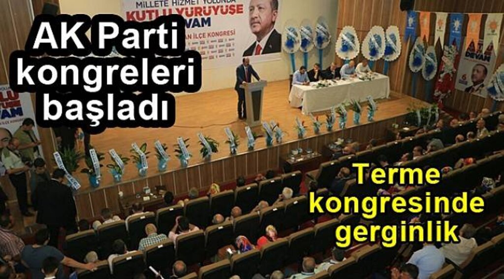 AK Parti kongresinde gerginlik
