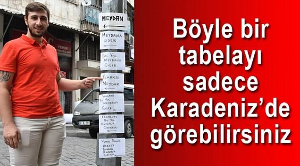 Karadenizli esnafın güldüren yol tarifi