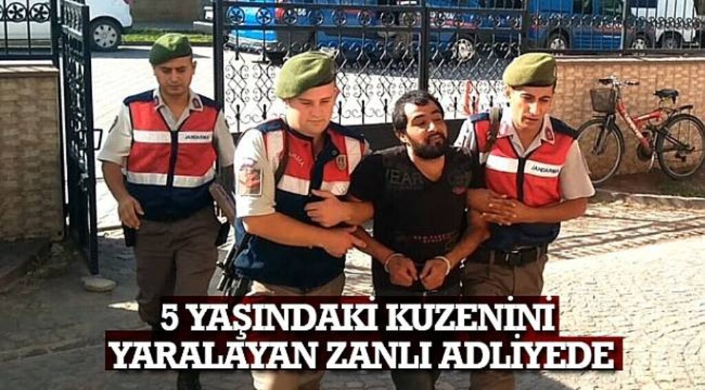 SAMSUN HABER - 5 yaşındaki kuzenini yaralayan zanlı adliyede