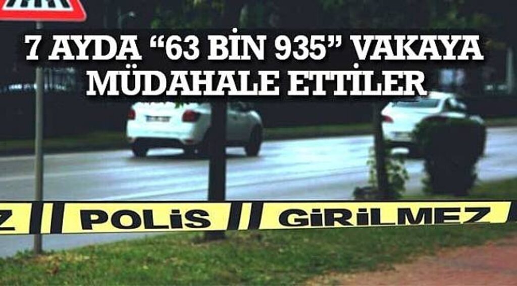 SAMSUN HABER - 7 ayda “63 bin 935” vakaya müdahale ettiler