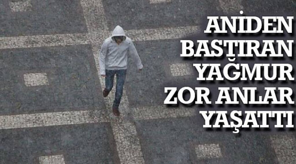 SAMSUN HABER - Aniden bastıran yağmur zor anlar yaşattı