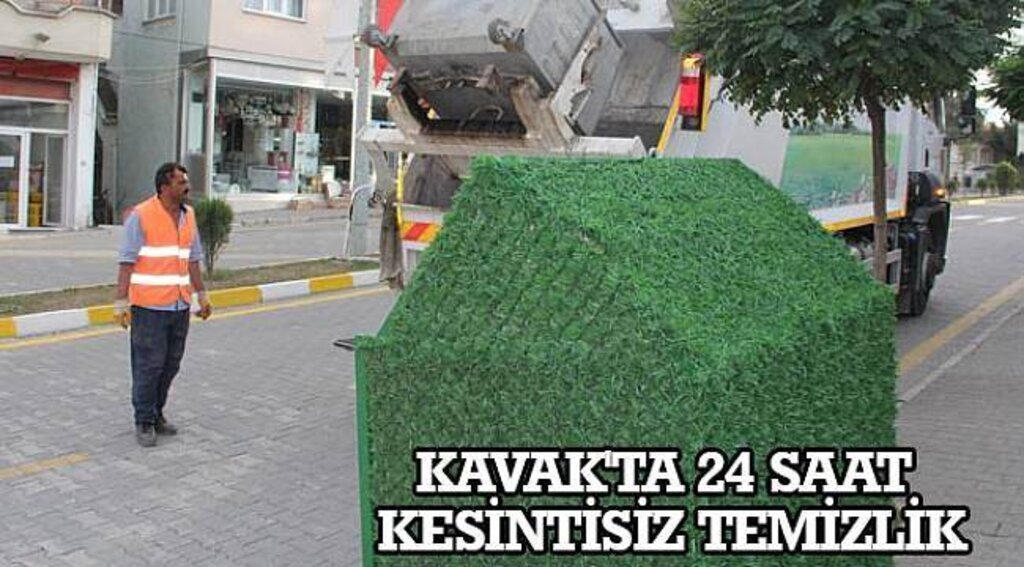 SAMSUN HABER - Kavak'ta 24 saat kesintisiz temizlik