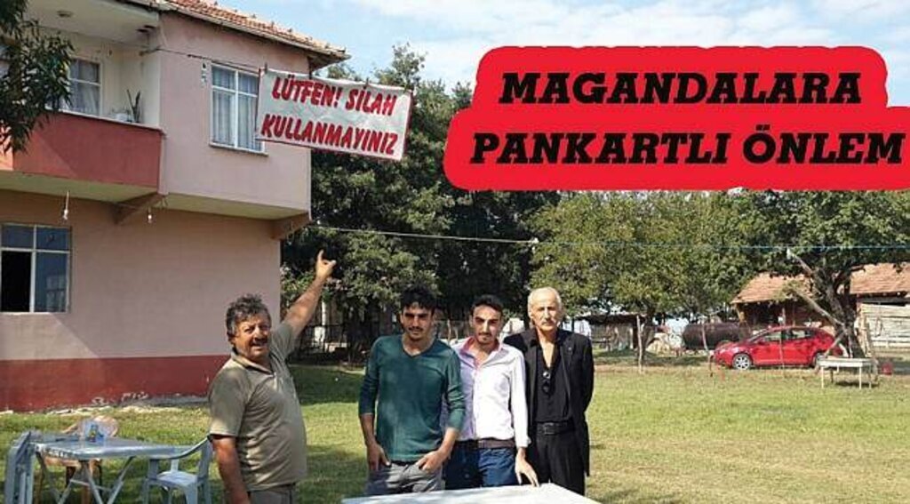 SAMSUN HABER - Magandalara pankartlı önlem