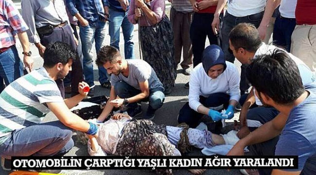 SAMSUN HABER - Otomobilin çarptığı yaşlı kadın ağır yaralandı