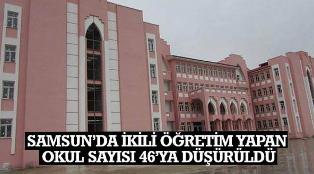 SAMSUN HABER - Samsun'da ikili öğretim yapan okul sayısı 46'ya düşürüldü