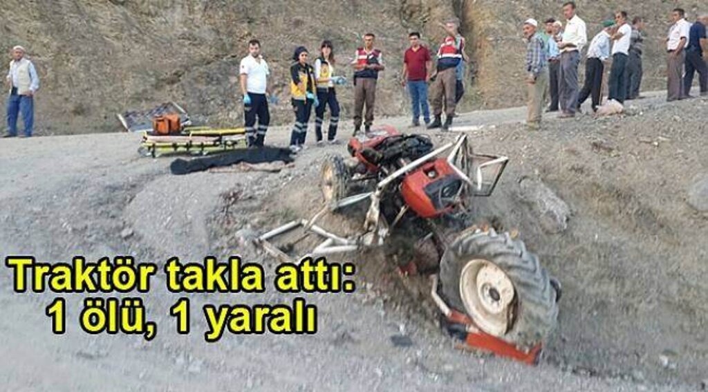 Samsun Haber - Samsun'da traktör takla attı: 1 ölü, 1 yaralı