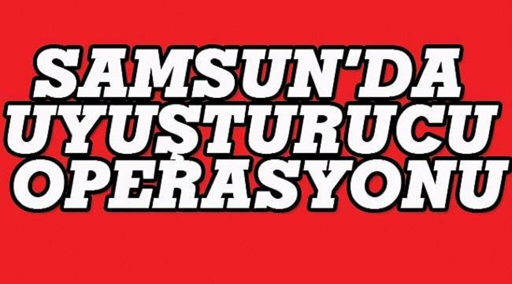 SAMSUN HABER - Samsun'da uyuşturucu operasyonu