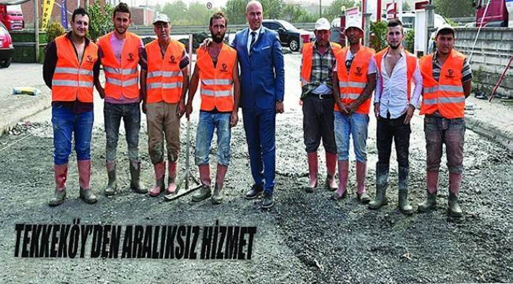 SAMSUN HABER - Tekkeköy’den sanayiye beton yol