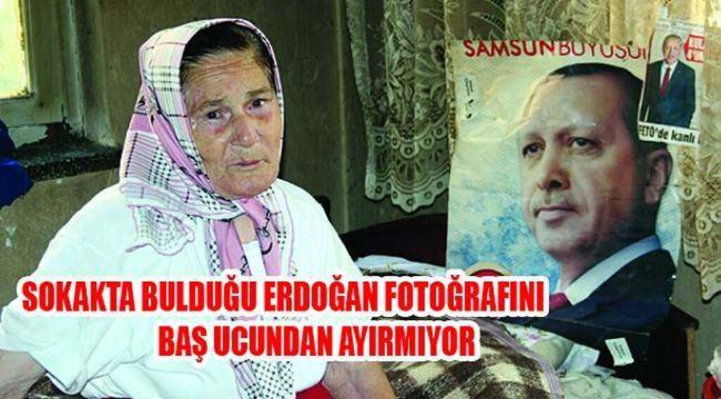 SAMSUN HABER - Viranede Cumhurbaşkanı sevgisi