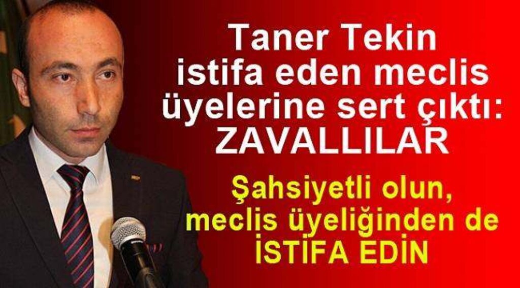 Taner Tekin sert eleştiri