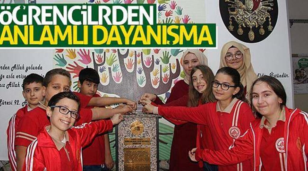 Öğrencilerden anlamlı dayanışma