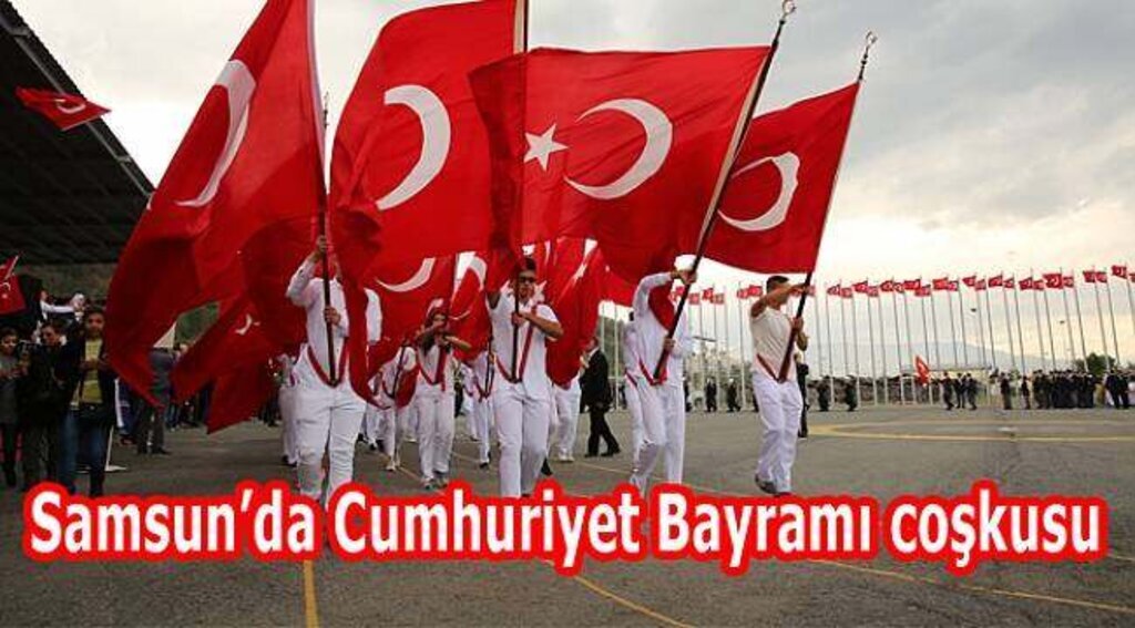 Samsun’da Cumhuriyet coşkusu