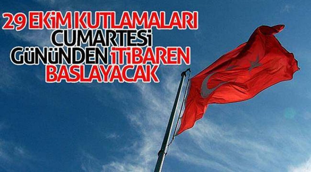 SAMSUN HABER - 29 Ekim kutlamaları Cumartesi gününden itibaren başlayacak