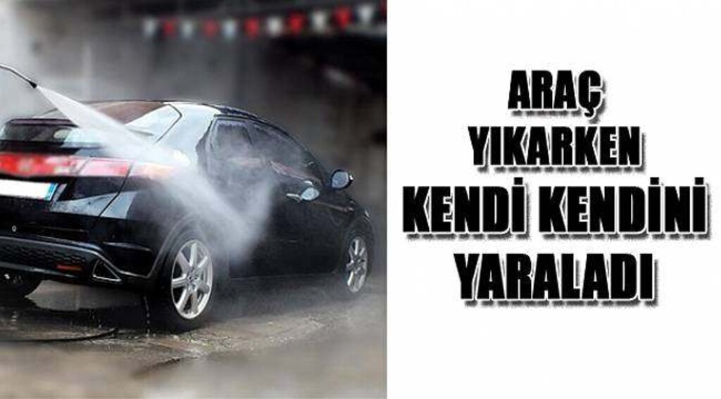 SAMSUN HABER - Aracını yıkarken su pompasıyla yaralandı