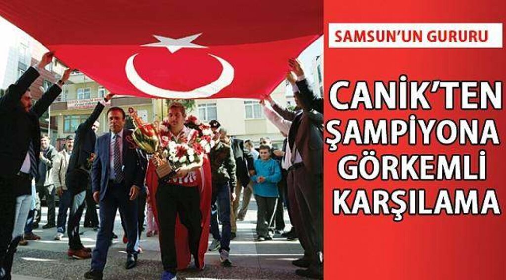 SAMSUN HABER - Avrupa Şampiyonu'na Canik’te görkemli karşılama