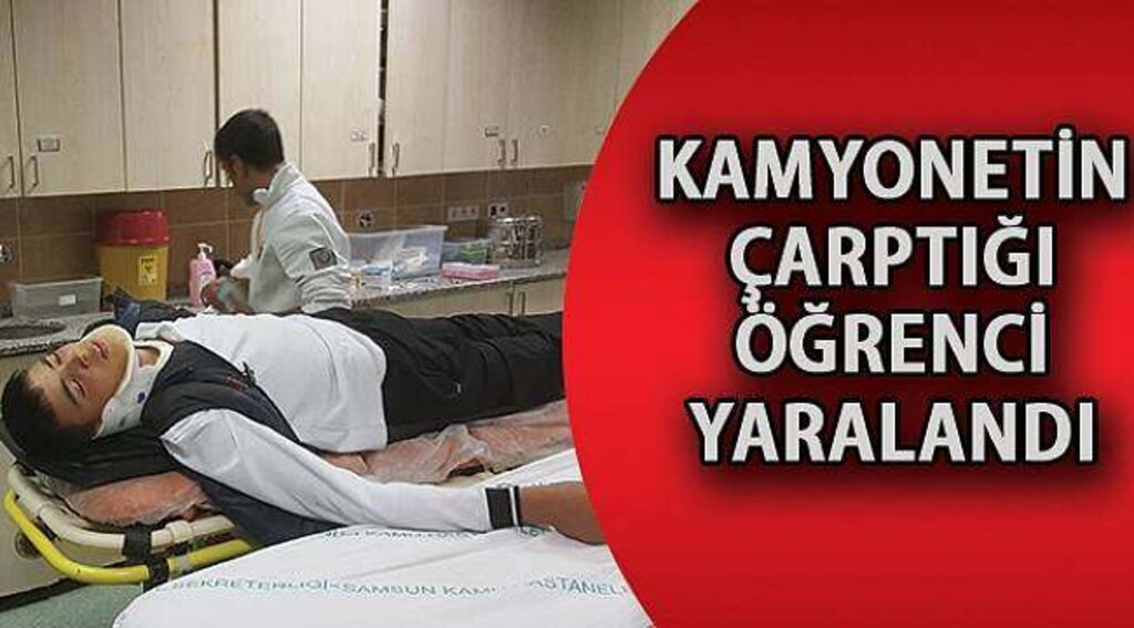 SAMSUN HABER - Kamyonetin çarptığı öğrenci yaralandı