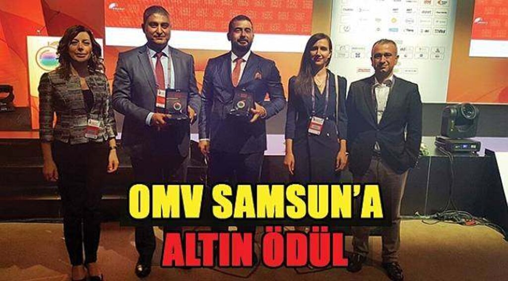 SAMSUN HABER - OMV Samsun Elektrik Altın Voltak Ödülü aldı