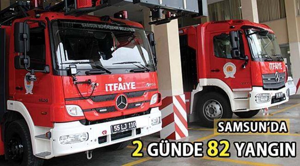 SAMSUN HABER - Samsun'da 2 günde 82 yangın