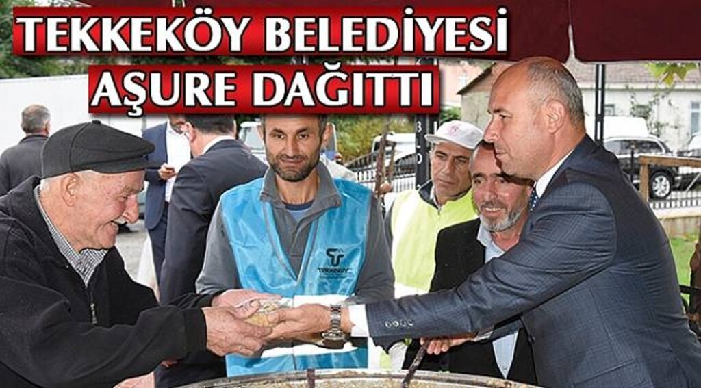 SAMSUN HABER - Tekkeköy Belediyesi aşure dağıttı