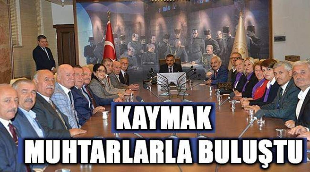 SAMSUN HABER - Vali Kaymak makamında muhtarları ağırladı