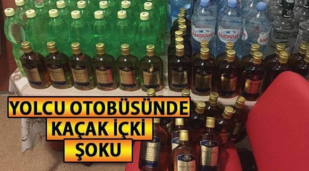 SAMSUN HABER - Yolcu otobüsünde kaçak içki şoku