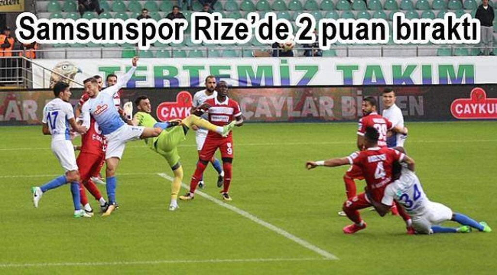 Samsunspor galibiyeti kaçırdı