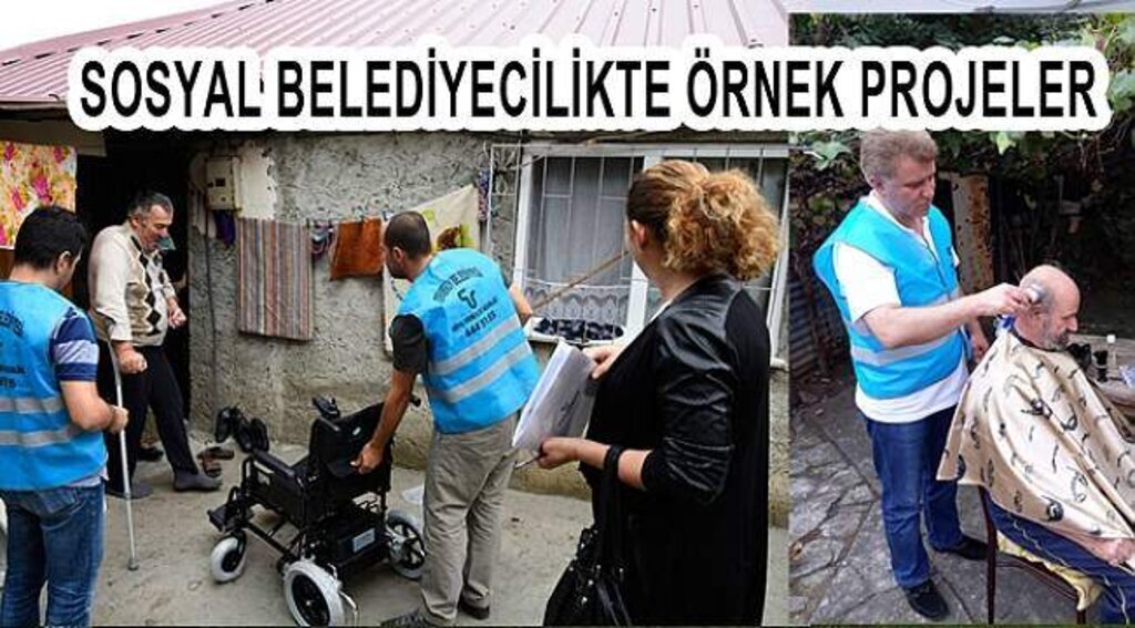 Tekkeköy Belediyesinden evde kuaförlük hizmeti ve tekerlekli sandalye yardımı